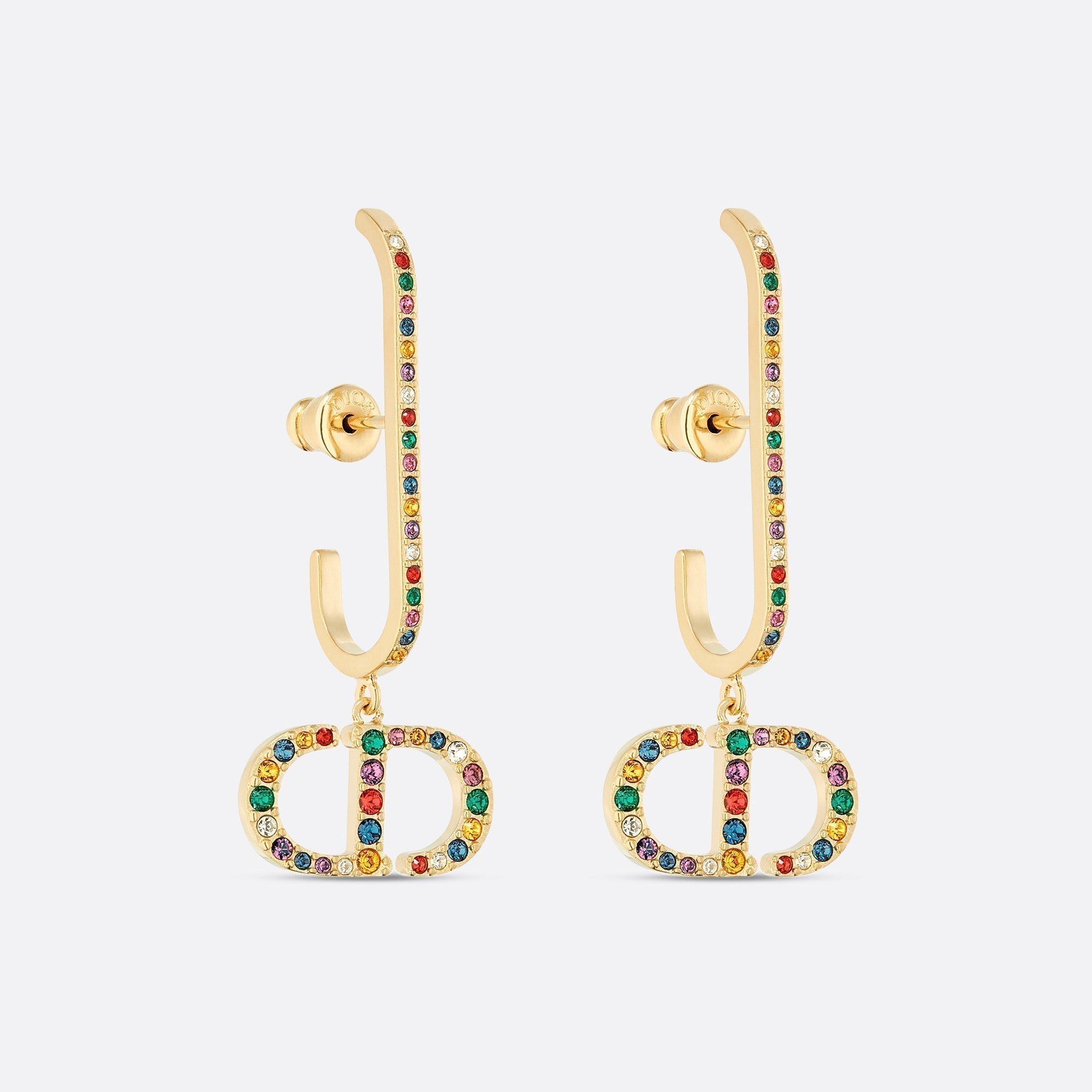 18K Dior 30 Montaigne Crystals Earrings