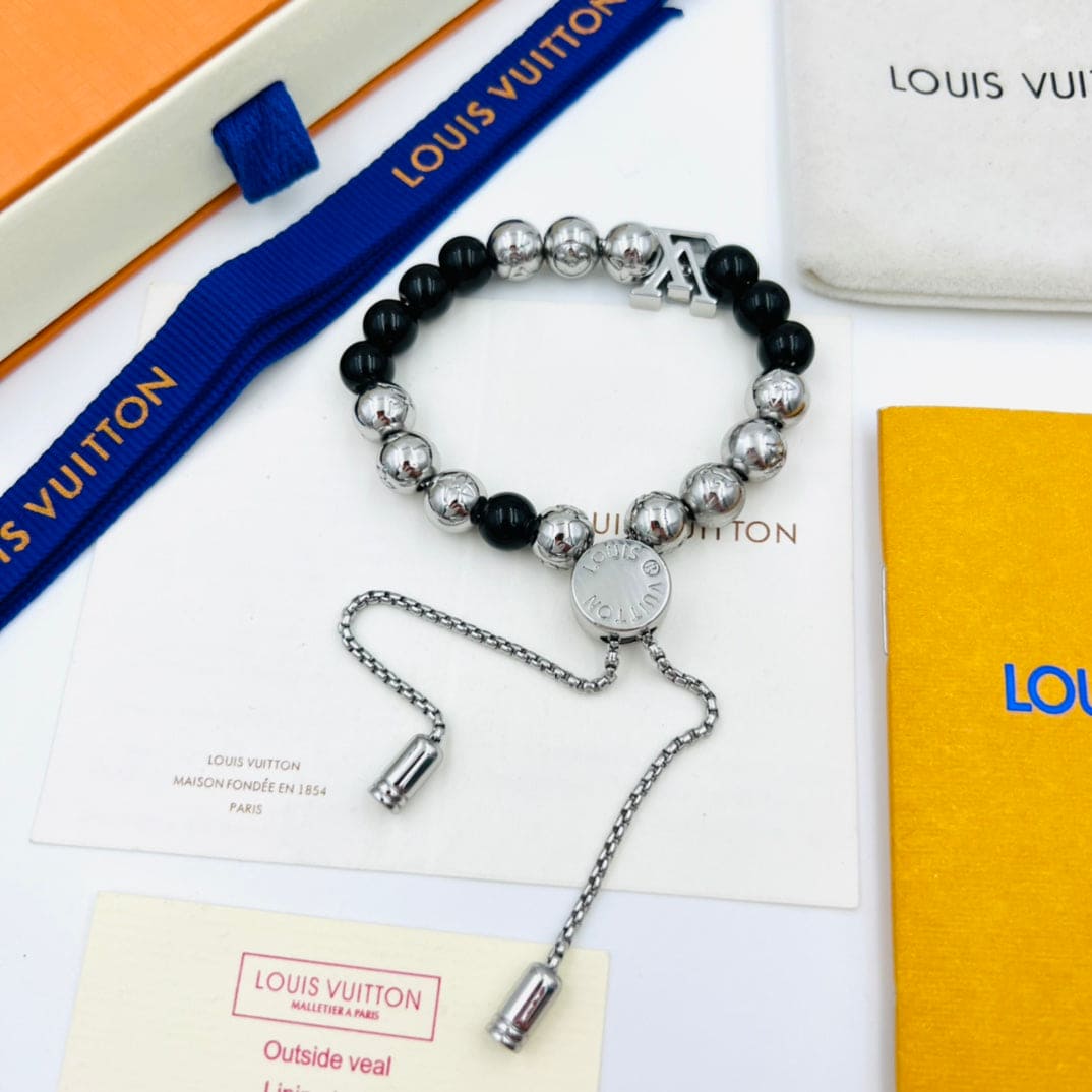 18K Louis Vuitton Monogram Beads Bracelet