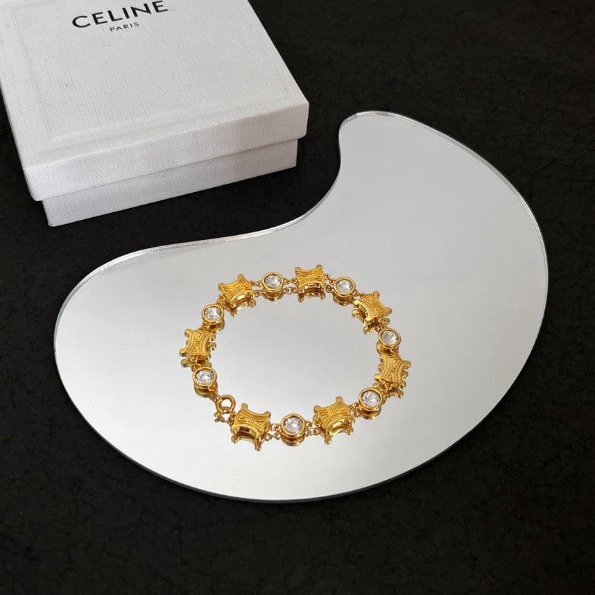 18K Celine Crystals Bracelet