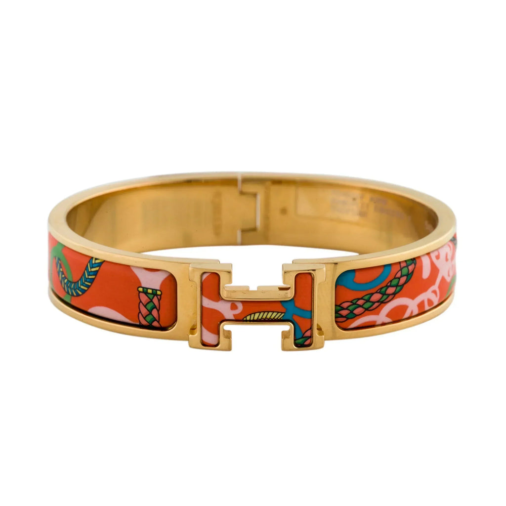 18K Clic Hermes Panoplie Equestre Red Bracelet