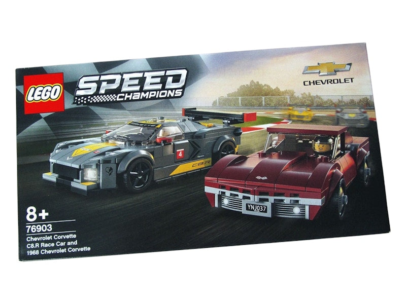 LEGO Speed Champions Chevrolet Corvette C8.R Race Car and 1968 Chevrolet Corvette Set 76903