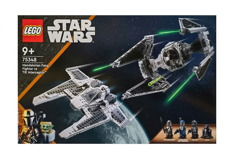 LEGO Star Wars Mandalorian Fang Fighter vs Tie Interceptor Set 75348