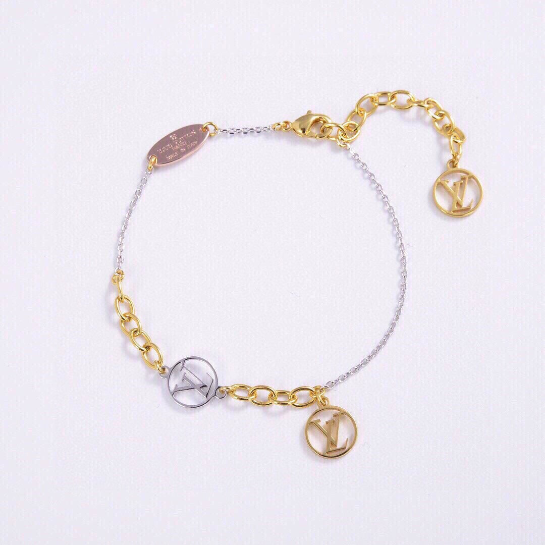 18K Louis Vuitton Logomania Bracelet