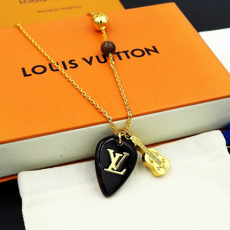 18K Louis Vuitton Picks Pendant Necklace