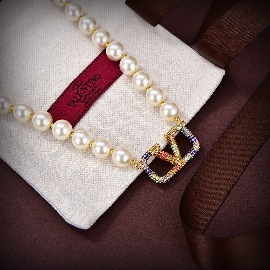 18K Valentino VLogo Signature Necklace
