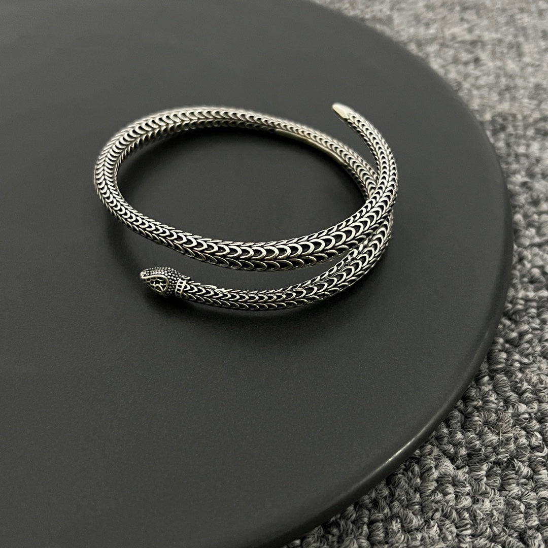 Double Gucci Ggard Snake Bracelet