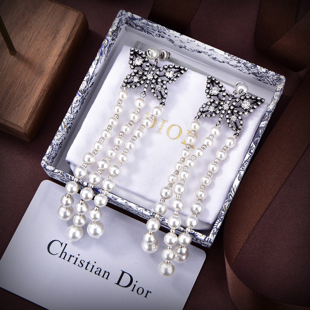 18K Dior Papillon De Nuit Earrings