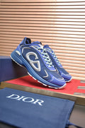 Dior Paneled Lace-Up Sneakers — front