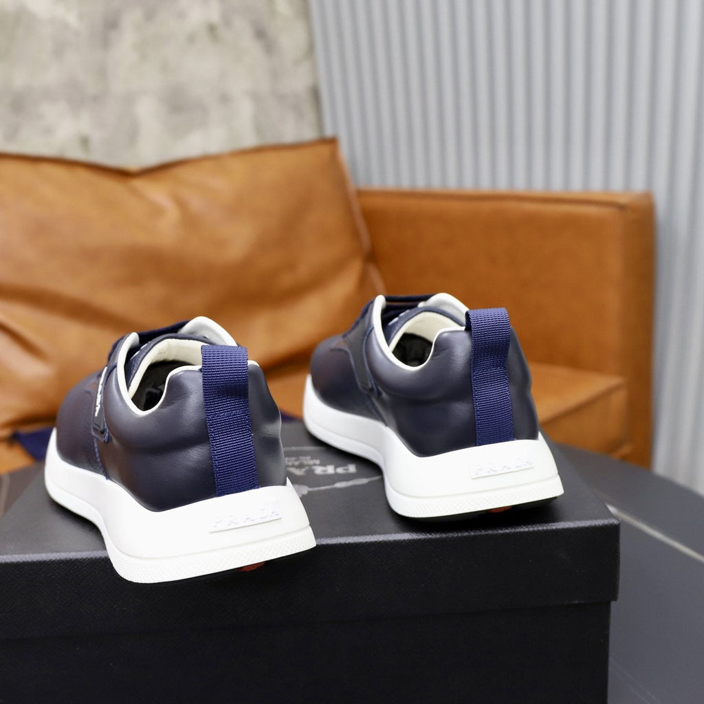 Prada Textured Low-Top Sneakers — back