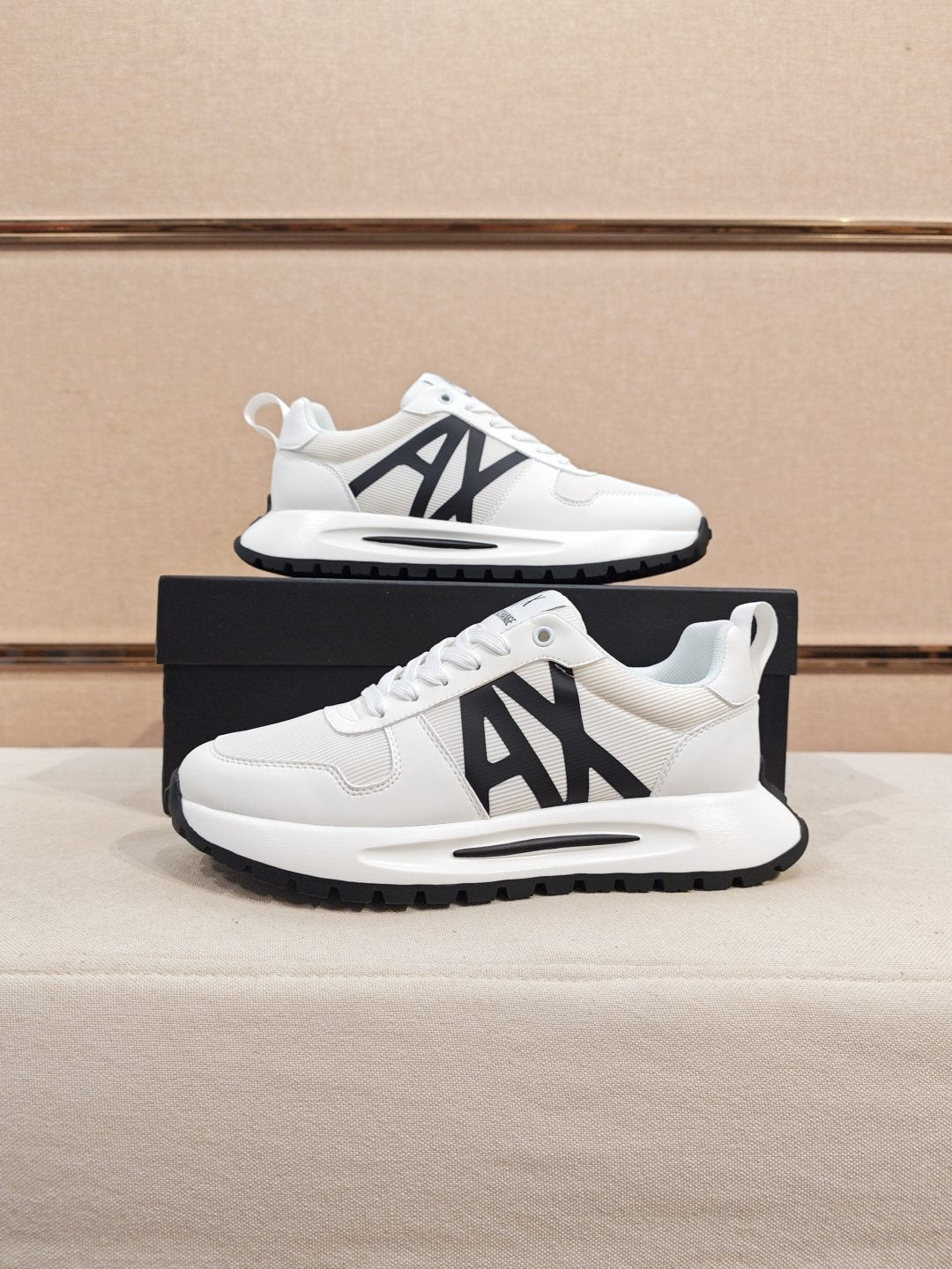 Armani A|X Graphic Lace-Up Sneakers — side