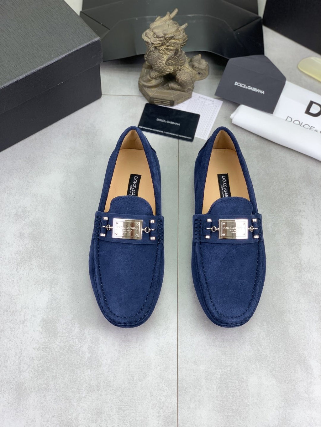 Dolce & Gabbana Metal-Detail Driving Loafers — hero