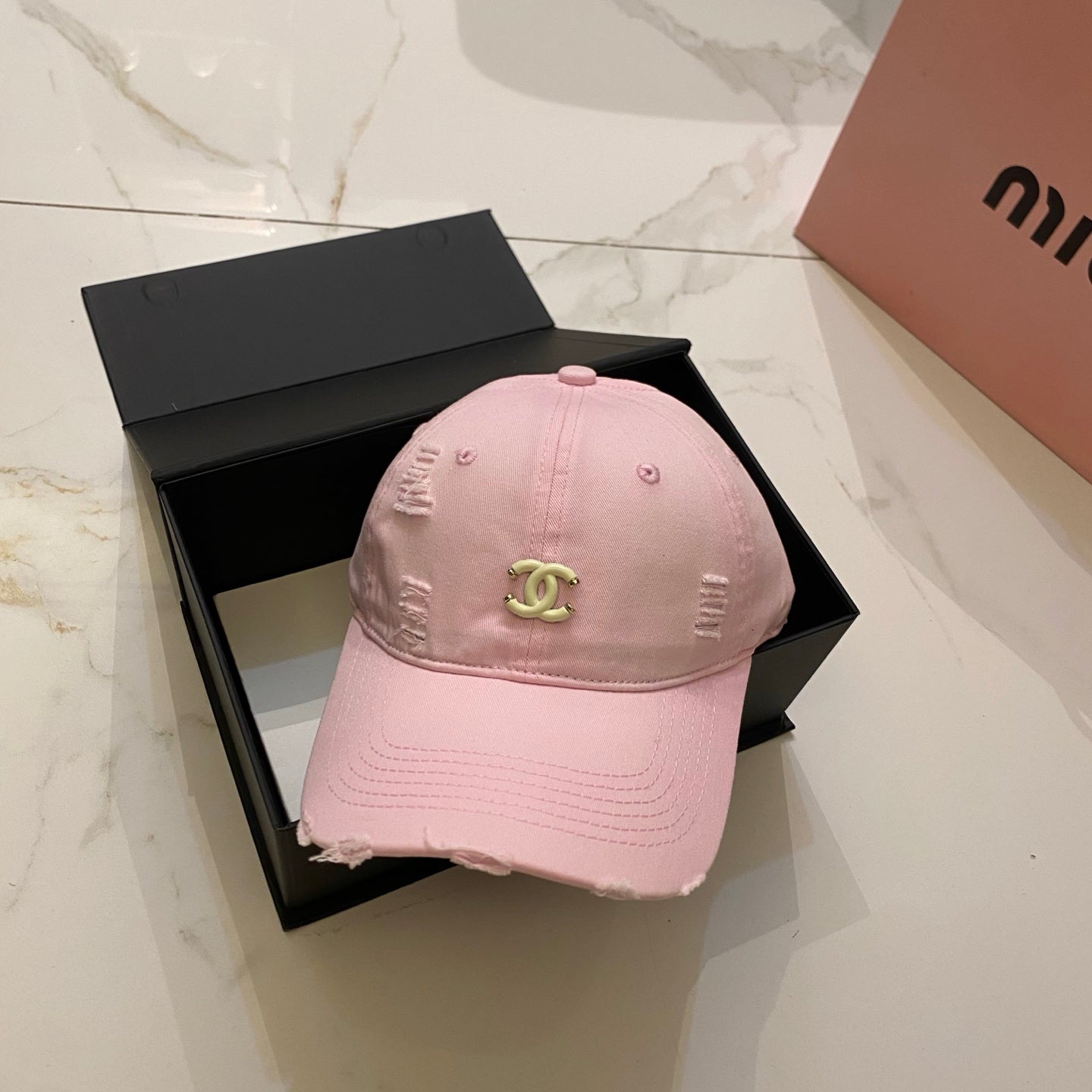 CHANEL Dopamine Color Baseball Cap
