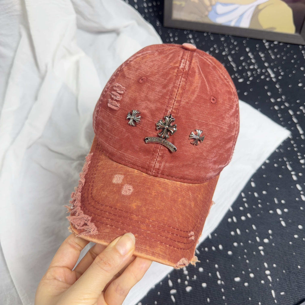 Chrome Hearts Vintage Distressed Baseball Cap